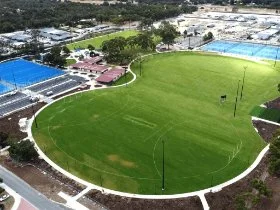 Dayton District Open Space from the air