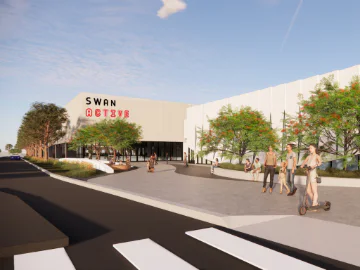 Artists impression of the front facade of Swan Active Ellenbrook