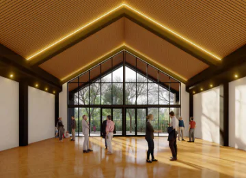 Artist's impression of Brabham District Community Centre interior